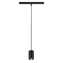 pendant luminaire NUMINOS� XS TRACK 48V DALI controllable IP20, chrome, black dimmable