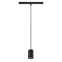 pendant luminaire NUMINOS� XS TRACK 48V DALI controllable IP20, black dimmable