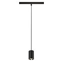 pendant luminaire NUMINOS� XS TRACK 48V DALI controllable IP20, chrome, black dimmable