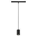 pendant luminaire NUMINOS� XS TRACK 48V DALI controllable IP20, black dimmable