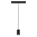 SLV pendant luminaire NUMINOS� XS TRACK 48V DALI controllable IP20, chrome, black dimmable