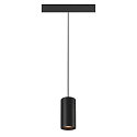 SLV pendant luminaire NUMINOS� S TRACK 48V DALI controllable IP20, black dimmable