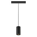 SLV LED Pendelleuchte NUMINOS� S TRACK 48V, 20�, 16W, CRI90, DALI, IP20, 3000K, 1060lm, schwarz/schwarz