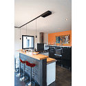 SLV LED Pendelleuchte NUMINOS� S TRACK 48V, 55�, 16W, CRI90, DALI, IP20, 3000K, 1120lm, schwarz/wei�