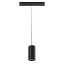 SLV pendant luminaire NUMINOS� S 48V DALI 2 20� for VDU workstation, DALI controllable IP20, black matt dimmable