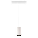 SLV LED Niedervolt-Schienen-Pendelleuchte NUMINOS� S DALI, 48V, 16W 4000K 55�, DALI 2 dimmbar, matt wei� / innen matt schwarz
