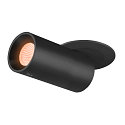 LED Deckeneinbauleuchte NUMINOS� PROJECTOR S, zylindrisch, 55�, 8,6W, CRI90, 2700K, 670lm, schwarz/schwarz