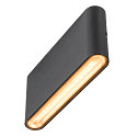 SLV outdoor wall luminaire OVAL 18 WL IP65, black