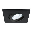 SLV Abdeckung MOVE f�r LED Einbauleuchte UNIVERSAL DOWNLIGHT PHASE, IP20 (Indoor), quadratisch, schwenkbar, schwarz