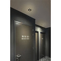 cover UNIVERSAL DOWNLIGHT IP20 square, swivelling, black