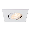 cover UNIVERSAL DOWNLIGHT IP20 square, swivelling, white