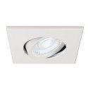 SLV Abdeckung MOVE f�r LED Einbauleuchte UNIVERSAL DOWNLIGHT PHASE, IP20 (Indoor), quadratisch, schwenkbar, wei�