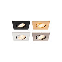 SLV Abdeckung MOVE f�r LED Einbauleuchte UNIVERSAL DOWNLIGHT PHASE, IP20 (Indoor), quadratisch, schwenkbar, wei�
