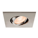 SLV cover UNIVERSAL DOWNLIGHT IP20 square, swivelling, chrome