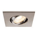 SLV cover UNIVERSAL DOWNLIGHT IP20 square, swivelling, chrome