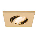 SLV Abdeckung MOVE f�r LED Einbauleuchte UNIVERSAL DOWNLIGHT PHASE, IP20 (Indoor), quadratisch, schwenkbar, gold gl�nzend
