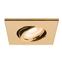 SLV Abdeckung MOVE f�r LED Einbauleuchte UNIVERSAL DOWNLIGHT PHASE, IP20 (Indoor), quadratisch, schwenkbar, gold gl�nzend