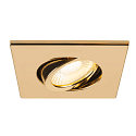 SLV Abdeckung MOVE f�r LED Einbauleuchte UNIVERSAL DOWNLIGHT PHASE, IP20 (Indoor), quadratisch, schwenkbar, gold gl�nzend