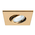 SLV Abdeckung MOVE f�r LED Einbauleuchte UNIVERSAL DOWNLIGHT PHASE, IP20 (Indoor), quadratisch, schwenkbar, gold gl�nzend