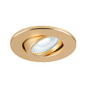 SLV cover UNIVERSAL DOWNLIGHT IP65 round, swivelling, gold matt