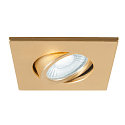 SLV cover UNIVERSAL DOWNLIGHT IP20 square, swivelling, gold matt