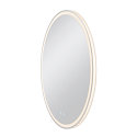SLV mirror with lighting TRUKKO 80 IP44, transparent dimmable