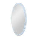 SLV mirror with lighting TRUKKO 80 IP44, transparent dimmable