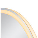 SLV mirror with lighting TRUKKO 80 IP44, transparent dimmable