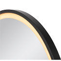 SLV LED Wandspiegel TRUKKO 60, 25W, 3000/4000/6500K, 730/740/720lm, CRI90, IP44, chrom, schwarzer Rand