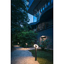 SLV outdoor floor lamp I-RING round, switchable, with diffuser, cardanic swivelling IP65, anthracite 