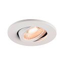 SLV LED Deckeneinbauleuchte UNIVERSAL DOWNLIGHT MOVE PHASE Set, 12x 1007090 und 1007091 Abdeckung, 38�, 8W, UGR, wei�