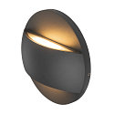 SLV outdoor wall luminaire LID II UP/DOWN round, rigid, CCT Switch IP65, anthracite, mat dimmable
