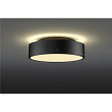 SLV wall and ceiling luminaire MEDO� PRO 30 round, DALI controllable IP50, black dimmable