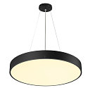 wall and ceiling luminaire MEDO� PRO 60 round, DALI controllable IP50, black dimmable