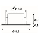 SLV recessed ceiling ring NEW TRIA� 68 round, white