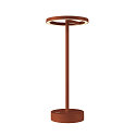 battery table lamp VINOLINA ONE with touch dimmer, ring shape IP54, rust dimmable