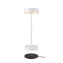 SLV battery table lamp VINOLINA IP54, white dimmable