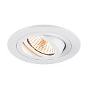 LED Deckeneinbauleuchte NEW TRIA� 75, rund, 8,3W, CRI 90, IP20, dimmbar, 38�, 2700K, wei�