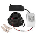 SLV LED Deckeneinbauleuchte NEW TRIA� 68, rund, 11W, 1800-3000K, CRI 90, IP20, dimmbar, 38�, schwarz