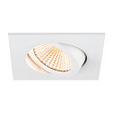 SLV LED Deckeneinbauleuchte NEW TRIA� 68, quadratisch, 11W, 1800-3000K, CRI 90, IP20, dimmbar, 60�, wei�