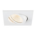 SLV LED Deckeneinbauleuchte NEW TRIA� UNIVERSAL 68, quadratisch, 8,6W, 2500/3000/4000K, CRI 90, IP20, dimmbar, 60�, wei�