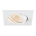SLV LED Deckeneinbauleuchte NEW TRIA� UNIVERSAL 68, quadratisch, 8,6W, 2500/3000/4000K, CRI 90, IP20, dimmbar, 60�, wei�