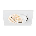 SLV LED Deckeneinbauleuchte NEW TRIA� UNIVERSAL 68, quadratisch, 8,6W, 2500/3000/4000K, CRI 90, IP20, dimmbar, 60�, wei�