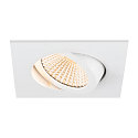 SLV LED Deckeneinbauleuchte NEW TRIA� UNIVERSAL 68, quadratisch, 8,6W, 2500/3000/4000K, CRI 90, IP20, dimmbar, 60�, wei�