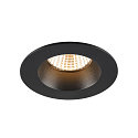 LED Deckeneinbauleuchte NEW TRIA� UNIVERSAL 68, rund, 8,6W, 2500/3000/4000K, CRI 90, dimmbar, 38�, IP20IP65, schwarz
