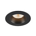 SLV LED Deckeneinbauleuchte NEW TRIA� UNIVERSAL 68, rund, 8,6W, 2500/3000/4000K, CRI 90, dimmbar, 38�, IP20IP65, schwarz