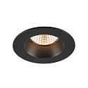 SLV LED Deckeneinbauleuchte NEW TRIA� UNIVERSAL 68, rund, 8,6W, 2500/3000/4000K, CRI 90, dimmbar, 38�, IP20IP65, schwarz