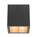 SLV LED Outdoor Deckenaufbauleuchte S-CUBE, IP65 IK04, 15W 2700/3000K (CCT Swich) 1000/1200lm 80�, dimmbar, starr, anthrazit