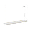 SLV LED Pendelleuchte WORKLIGHT PRO 120, 80� - 115�, 120cm, 50W, 4000K, 6100lm, IP20, DALI dimmbar, wei�