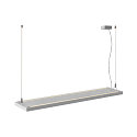 SLV LED Pendelleuchte WORKLIGHT PRO 120, 80� - 115�, 120cm, 50W, 4000K, 6100lm, IP20, DALI dimmbar, grau